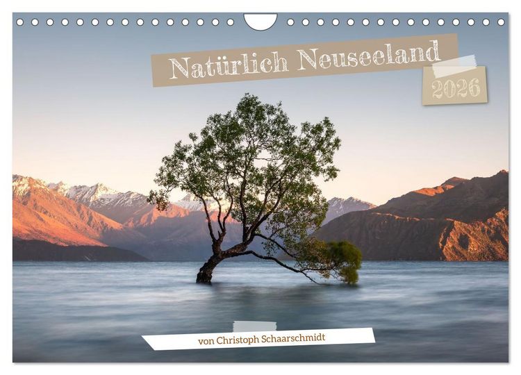 Produktbild: Nat&uuml;rlich Neuseeland (Wandkalender 2026 DIN A4 quer), CALVENDO Monatskalender