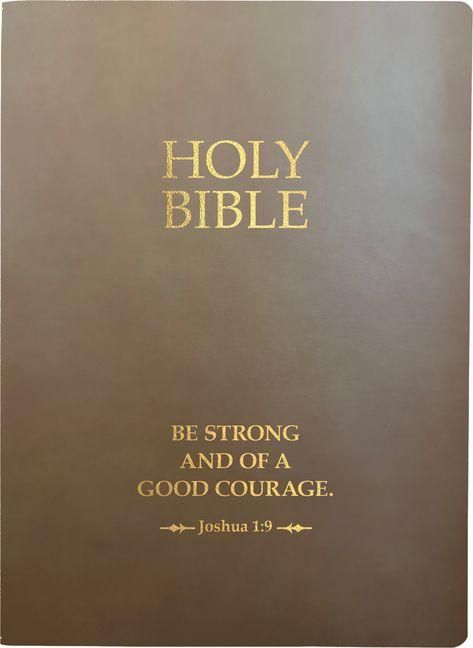 Produktbild: Kjver Holy Bible, Be Strong and Courageous Life Verse Edition, Large Print, Coffee Ultrasoft