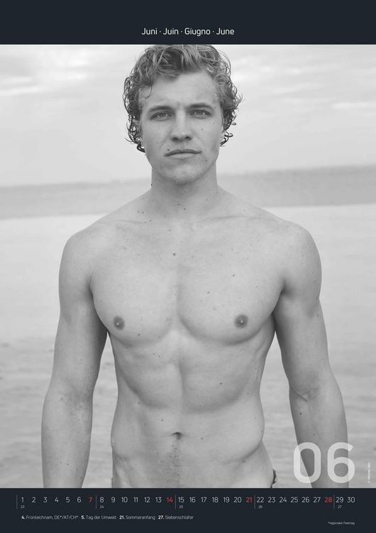 Men 2026 - Bildkalender 29,7x42 cm - Männer - erotischer Kalender - hochwertiger Erotikkalender - schwarz-weiß - Wandplaner - Wandkalender