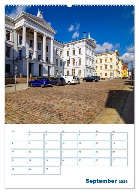 Produktbild: Residenzstadt Schwerin - Mecklenburg-Vorpommern - Terminplaner (hochwertiger Premium Wandkalender 2026 DIN A2 hoch), Kunstdruck in Hochglanz