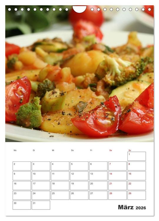Produktbild: Leckeres mit Tomate (Wandkalender 2026 DIN A4 hoch), CALVENDO Monatskalender