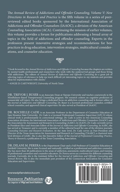 Produktbild: Annual Review of Addictions and Offender Counseling, Volume V