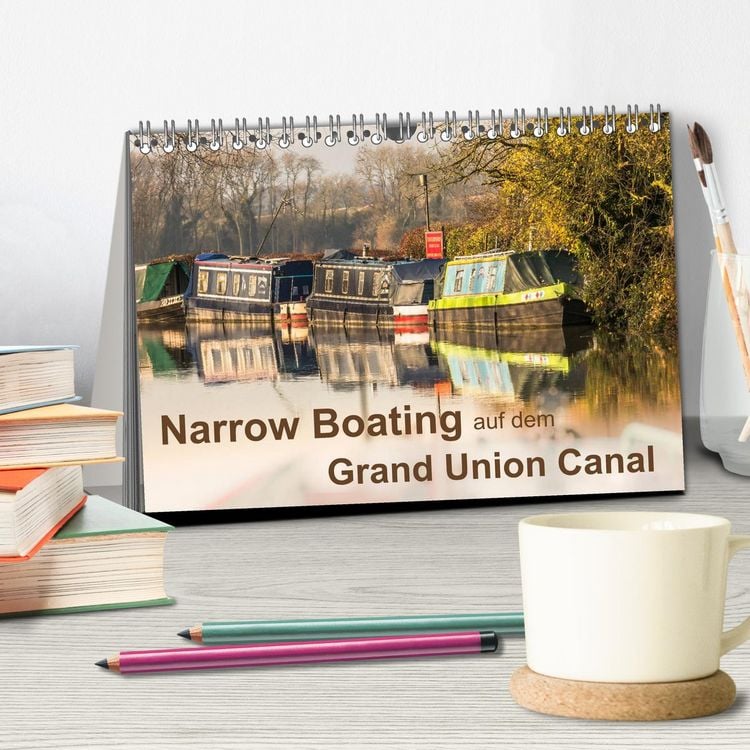 Produktbild: Narrow Boating auf dem Grand Union Canal (Tischkalender 2026 DIN A5 quer), CALVENDO Monatskalender
