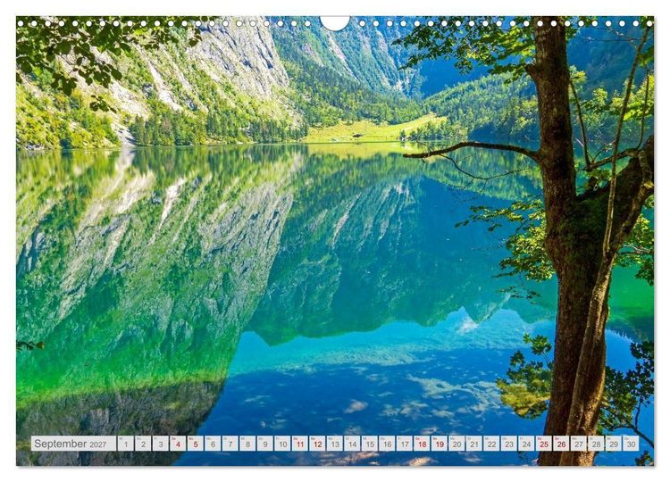 Produktbild: Malerische Bergseen in den bayerischen Alpen (Wandkalender 2027 DIN A3 quer), CALVENDO Monatskalender