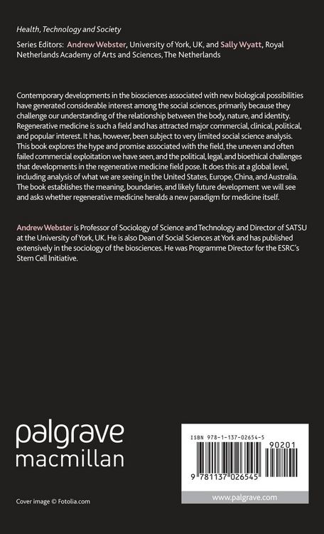 Produktbild: The Global Dynamics of Regenerative Medicine