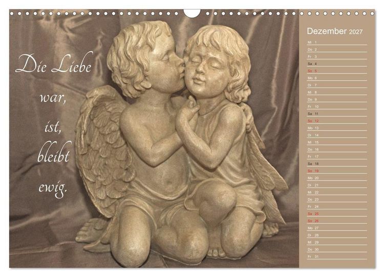Produktbild: Engel - Die Worte der Liebe (Wandkalender 2027 DIN A3 quer), CALVENDO Monatskalender