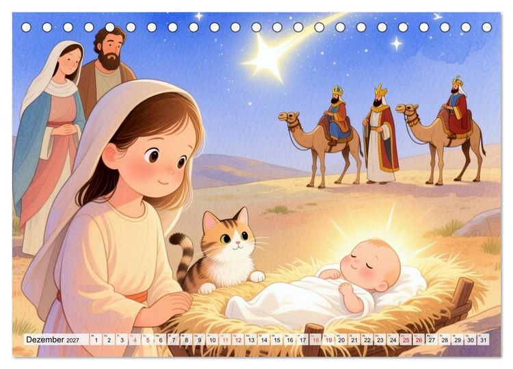 Produktbild: Luna, Minka und die Bibel (Tischkalender 2027 DIN A5 quer), CALVENDO Monatskalender