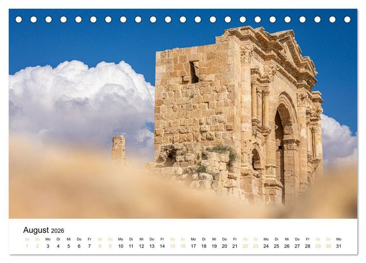 Produktbild: Jordanien - Land zwischen Antike und Moderne (Tischkalender 2026 DIN A5 quer), CALVENDO Monatskalender