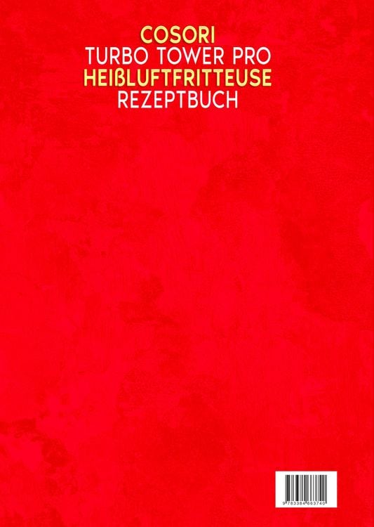 Produktbild: COSORI Turbo Tower Pro Hei&szlig;luftfritteuse Rezeptbuch