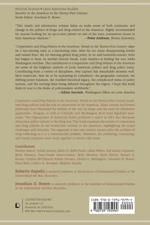 Produktbild: Cooperation and Drug Policies in the Americas