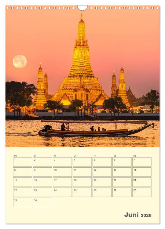 Produktbild: S&Uuml;DOSTASIEN - Mein URLAUBSPLANER (Wandkalender 2026 DIN A3 hoch), CALVENDO Monatskalender