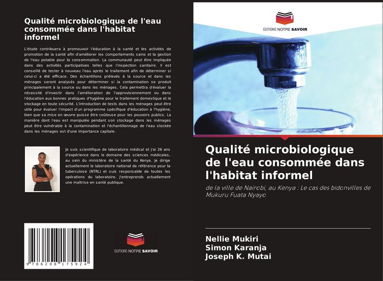 Produktbild: Qualit&eacute; microbiologique de l'eau consomm&eacute;e dans l'habitat informel