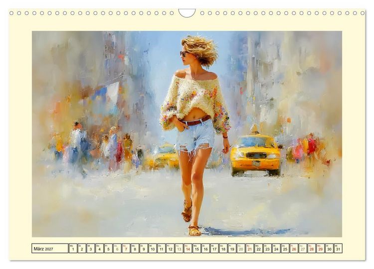 Produktbild: Urbanes Leben. Buntes Sommertreiben in der Stadt (Wandkalender 2027 DIN A3 quer), CALVENDO Monatskalender