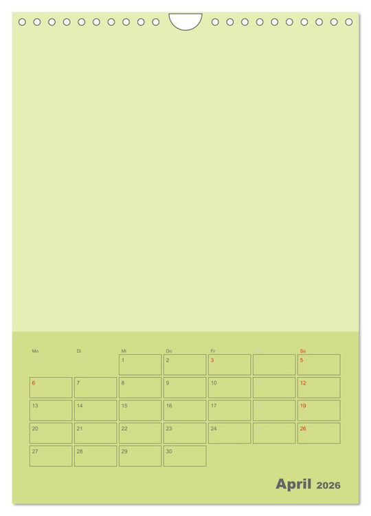 Produktbild: Bastel Terminkalender (Wandkalender 2026 DIN A4 hoch), CALVENDO Monatskalender