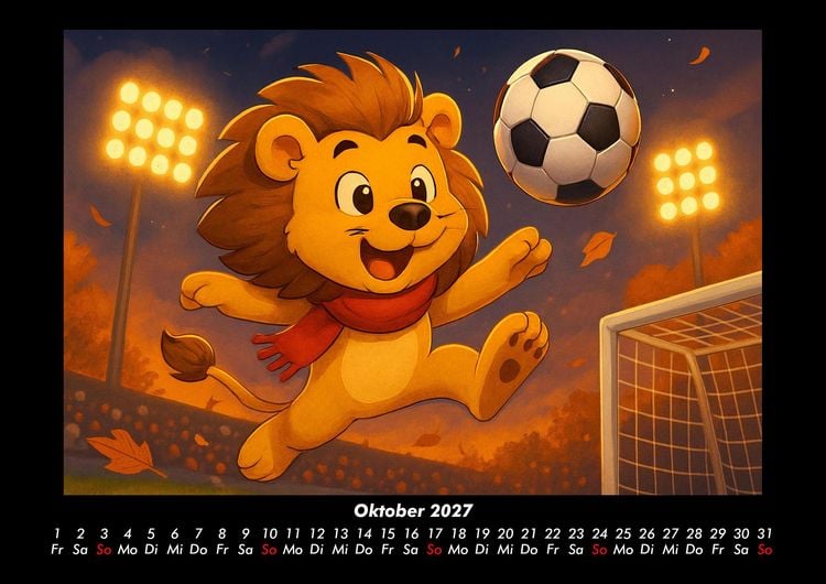 Produktbild: Buschi und das Fu&szlig;balljahr 2027 Fotokalender DIN A3
