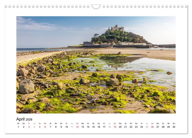 Produktbild: Cornwall - Land zwischen den Meeren (Wandkalender 2026 DIN A3 quer), CALVENDO Monatskalender