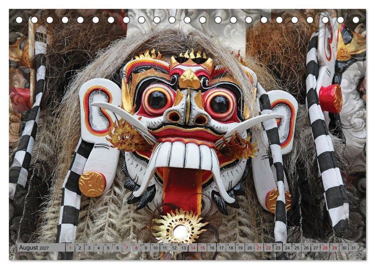 Produktbild: Bali - Tempelw&auml;chter und D&auml;monen (Tischkalender 2027 DIN A5 quer), CALVENDO Monatskalender