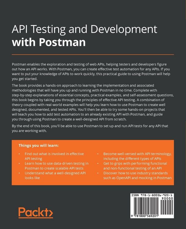 Produktbild: API Testing and Development with Postman