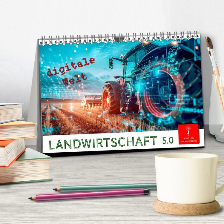 Produktbild: Landwirtschaft 5.0 - digitale Welt (Tischkalender 2026 DIN A5 quer), CALVENDO Monatskalender
