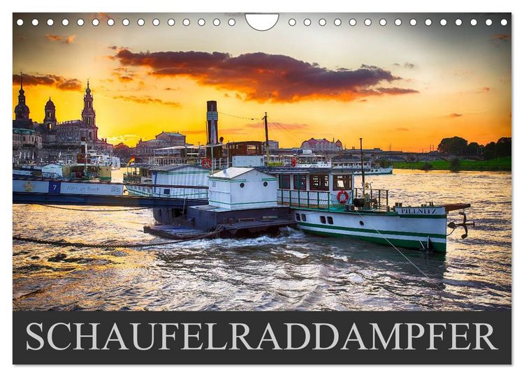Produktbild: Schaufelraddampfer (Wandkalender 2026 DIN A4 quer), CALVENDO Monatskalender