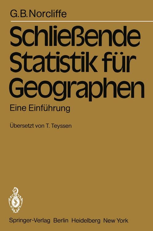 Produktbild: Schlie&szlig;ende Statistik f&uuml;r Geographen