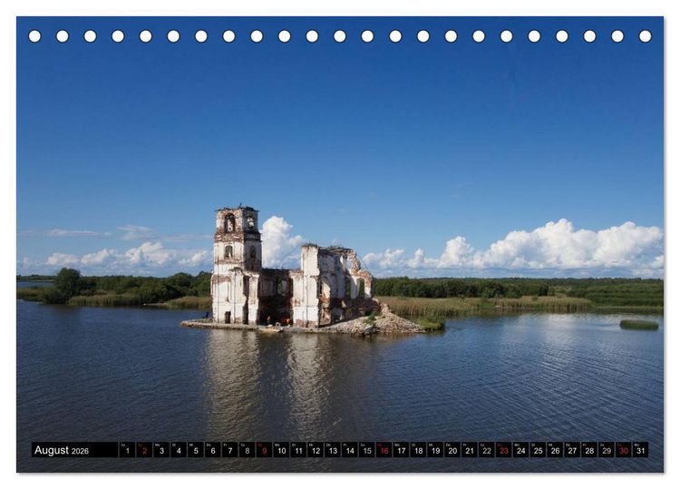Produktbild: Flussfahrt Moskau - St. Petersburg (Tischkalender 2026 DIN A5 quer), CALVENDO Monatskalender