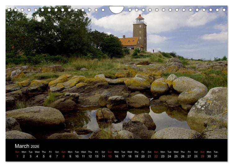 Produktbild: Bornholm - Denmark (Wall Calendar 2026 DIN A4 landscape), CALVENDO 12 Month Wall Calendar