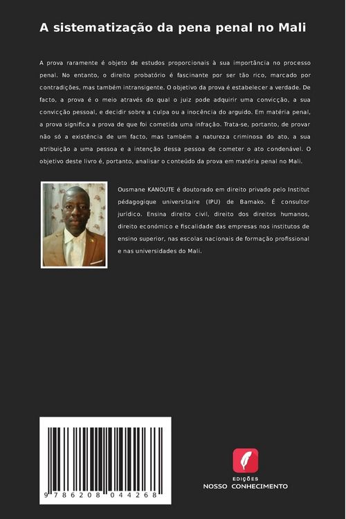 Produktbild: A sistematiza&ccedil;&atilde;o da pena penal no Mali