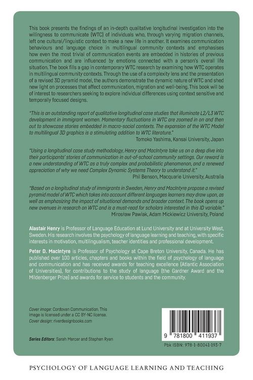 Produktbild: Willingness to Communicate, Multilingualism and Interactions in Community Contexts