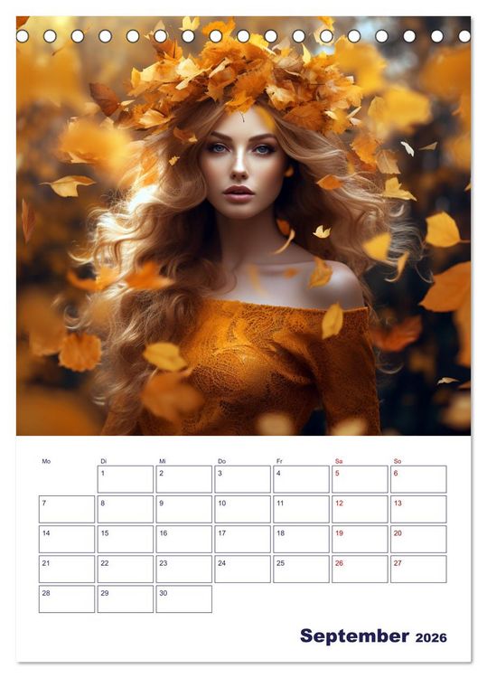 Produktbild: Die lebhafte Jahreszeiten! (Tischkalender 2026 DIN A5 hoch), CALVENDO Monatskalender