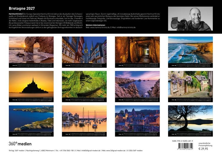 Produktbild: Bretagne Premiumkalender 2027