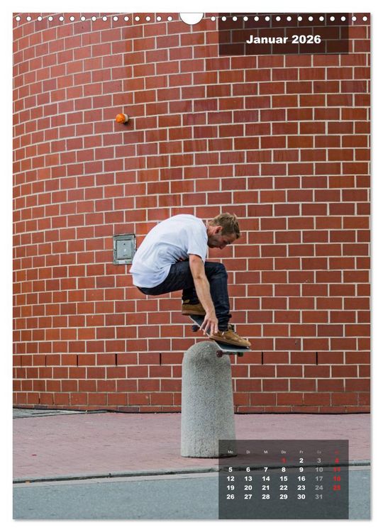Produktbild: Mit dem Skateboard unterwegs (Wandkalender 2026 DIN A3 hoch), CALVENDO Monatskalender