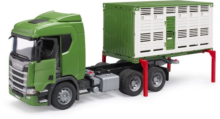 Produktbild: bruder 03548 Scania Super 560R Tiertransport-LKW mit Rind