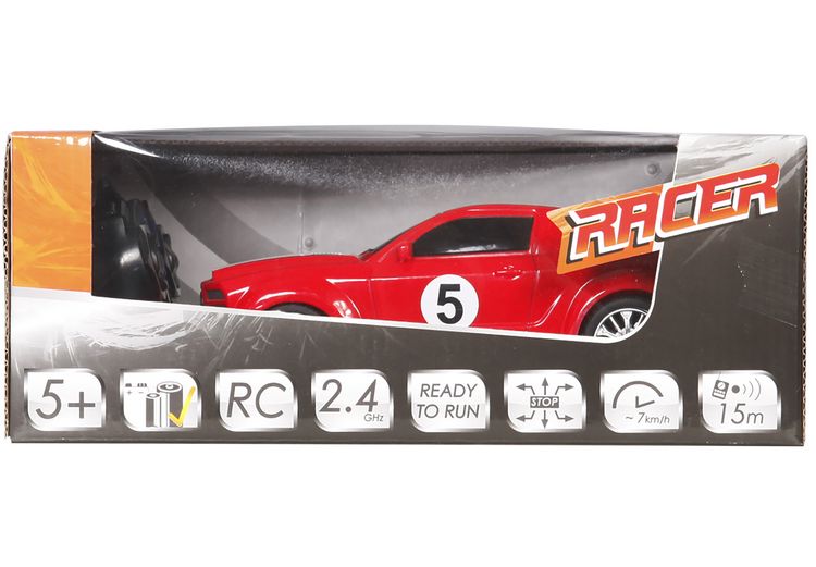 Produktbild: Racer Sportwagen mit wei&szlig;-roten Streifen