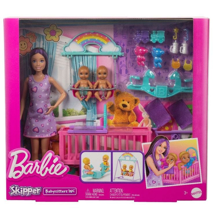 Barbie Skipper Babysitter Zwillings Kinderzimmer Spielset kaufen Spielwaren Thalia