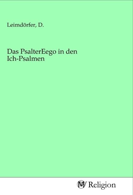 Produktbild: Das PsalterEego in den Ich-Psalmen