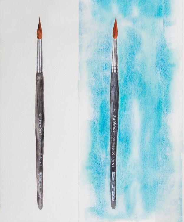 Produktbild: da Vinci Pinsel COLINEO X POINT Aquarellpinsel, rund, Pinsel, Gr&ouml;&szlig;e 6