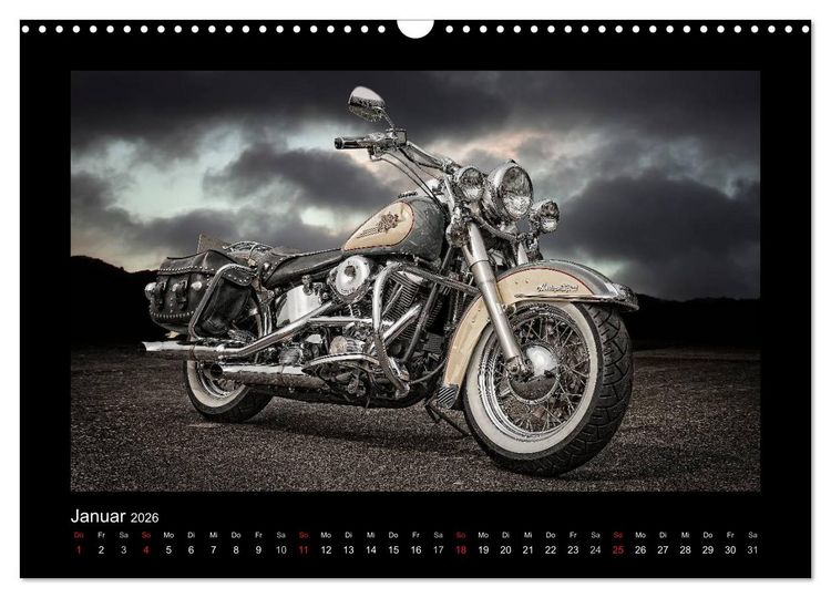 Produktbild: Motorrad-Tr&auml;ume &ndash; Chopper und Custombikes (Wandkalender 2026 DIN A3 quer), CALVENDO Monatskalender