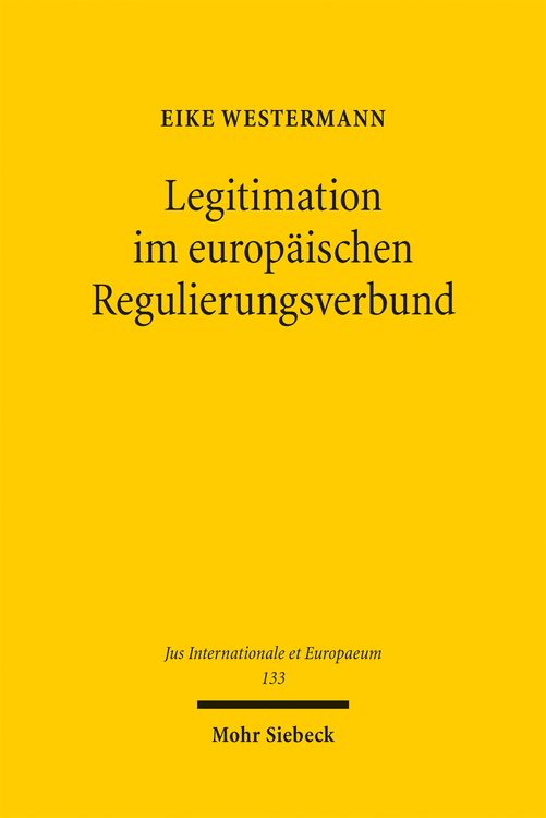 Produktbild: Legitimation im europ&auml;ischen Regulierungsverbund