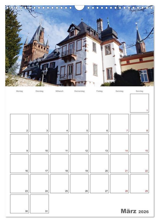 Produktbild: Weinheim an der Bergstra&szlig;e Planer (Wandkalender 2026 DIN A3 hoch), CALVENDO Monatskalender