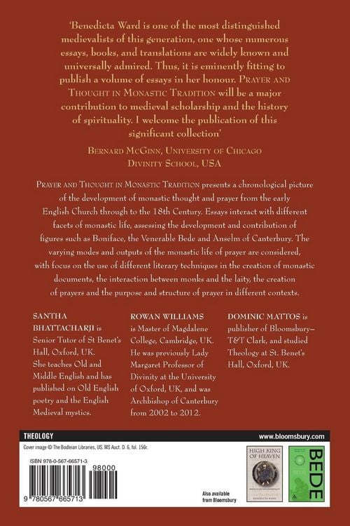 Produktbild: Prayer and Thought in Monastic Tradition