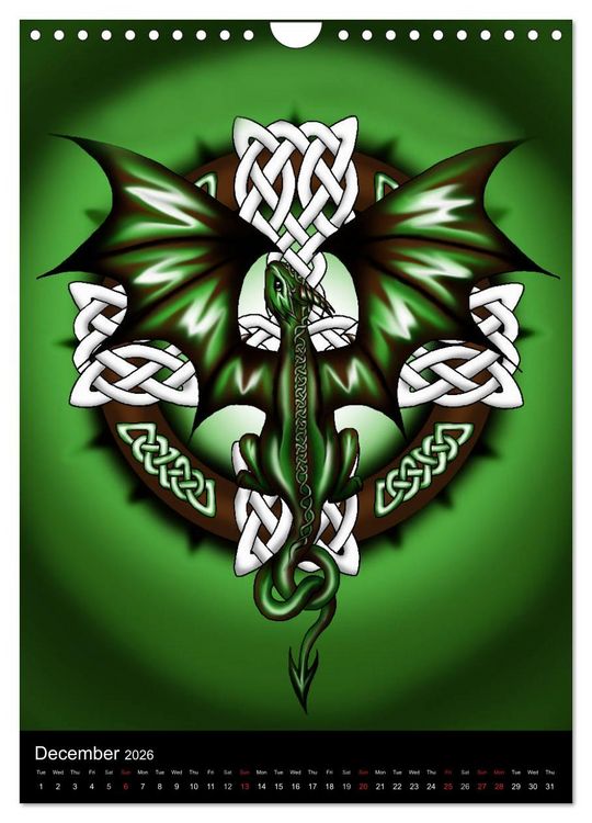 Produktbild: Dragons (Wall Calendar 2026 DIN A4 portrait), CALVENDO 12 Month Wall Calendar