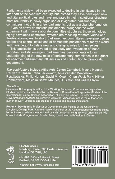 Produktbild: The New Roles of Parliamentary Committees