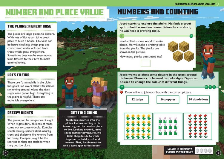 Produktbild: Minecraft Maths Ages 5-6