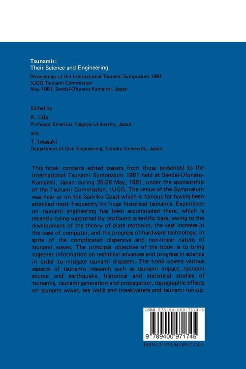 Produktbild: Tsunamis: Their Science and Engineering
