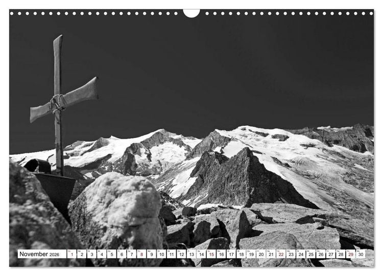 Produktbild: Dreitausender in den Alpen (Wandkalender 2026 DIN A3 quer), CALVENDO Monatskalender