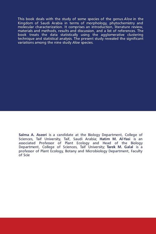 Produktbild: Aloe species in the Kingdom of Saudi Arabia