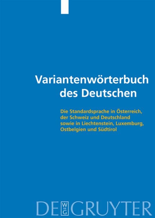 Produktbild: Variantenw&ouml;rterbuch des Deutschen