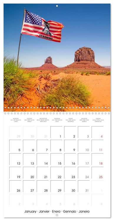 Produktbild: Monument Valley &ndash; Gorgeous Scenic Views (Wall Calendar 2026 12 &times; 12 Inch) CALVENDO 12 Month Wall Calendar