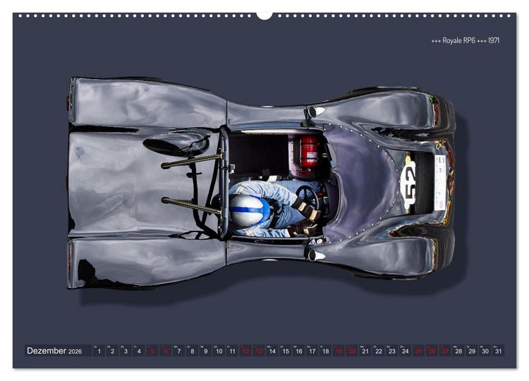 Produktbild: Legenden des Rennsports Historic Sports Cars 1960-1975 (hochwertiger Premium Wandkalender 2026 DIN A2 quer), Kunstdruck in Hochglanz